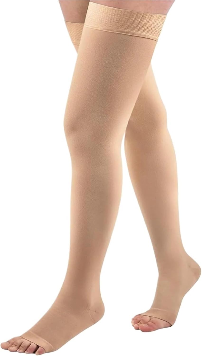 1Pair 20-30 mmHg Calf Compression Sleeves for Women & Men, Thigh Footless Compression Sleeves for Running for Shin Splint Relief, Recovery, Running