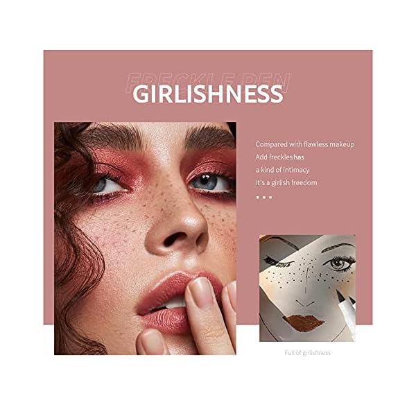 Marine Forest Freckle Pen 2 Colors Waterproof Long Lasting Quick Dry Small Spot Natural Like Face Freckle Makeup Pen, Dark Brown and Light Brown, Upgrade Design