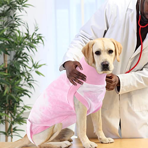 Image of SAWMONG Dog Surgery Recovery Suit, Tie Dye Pet Surgical Suit for Female & Male, Cone E-Collar Alternatives After Spay for Abdominal Wounds, Anti-Licking Neuter Dog Onesie for Small Medium Large Dogs
