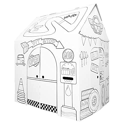 Easy Playhouse Garage - Kids Art and Craft for Indoor and Outdoor Fun, Color Favorite Garage...