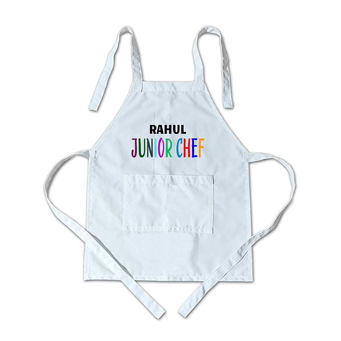 Nutcase Personalized Apron With Name For Kids Customized Aprons For Children Boys Girls for Baking Cooking - Junior Chef