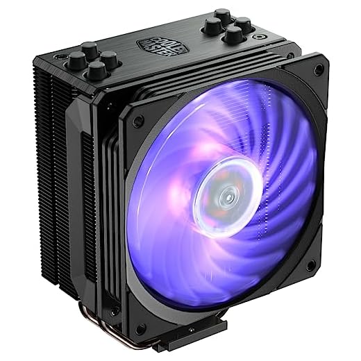 COOLER PARA PROCESSADOR COOLER MASTER HYPER 212 RGB - BLACK EDITION LGA1700 - INTEL/AMD – RR-212S-20PC-R2 - COOLER MASTER
