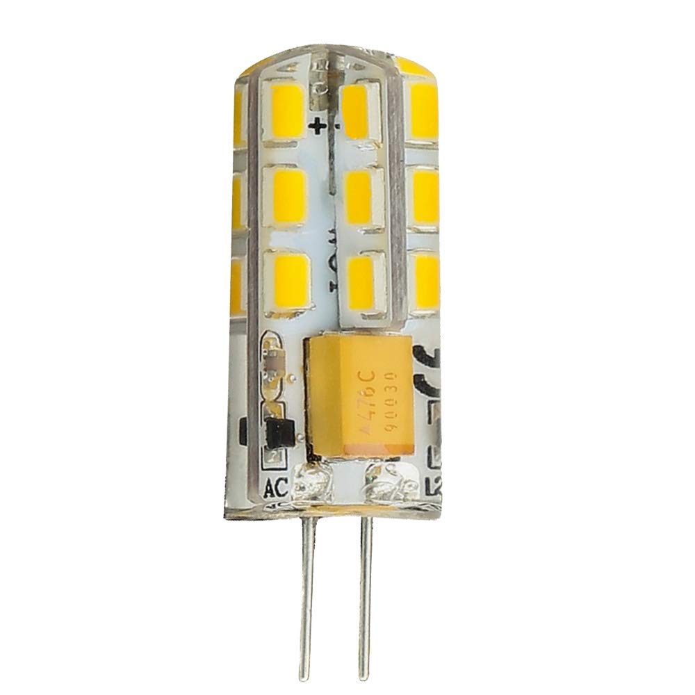 G4 LED Light Bulbs AC DC 12V 2700K-3200K Warm White Lighting Non-Dimmable Landscape LED Bulb 3W Equivalent to