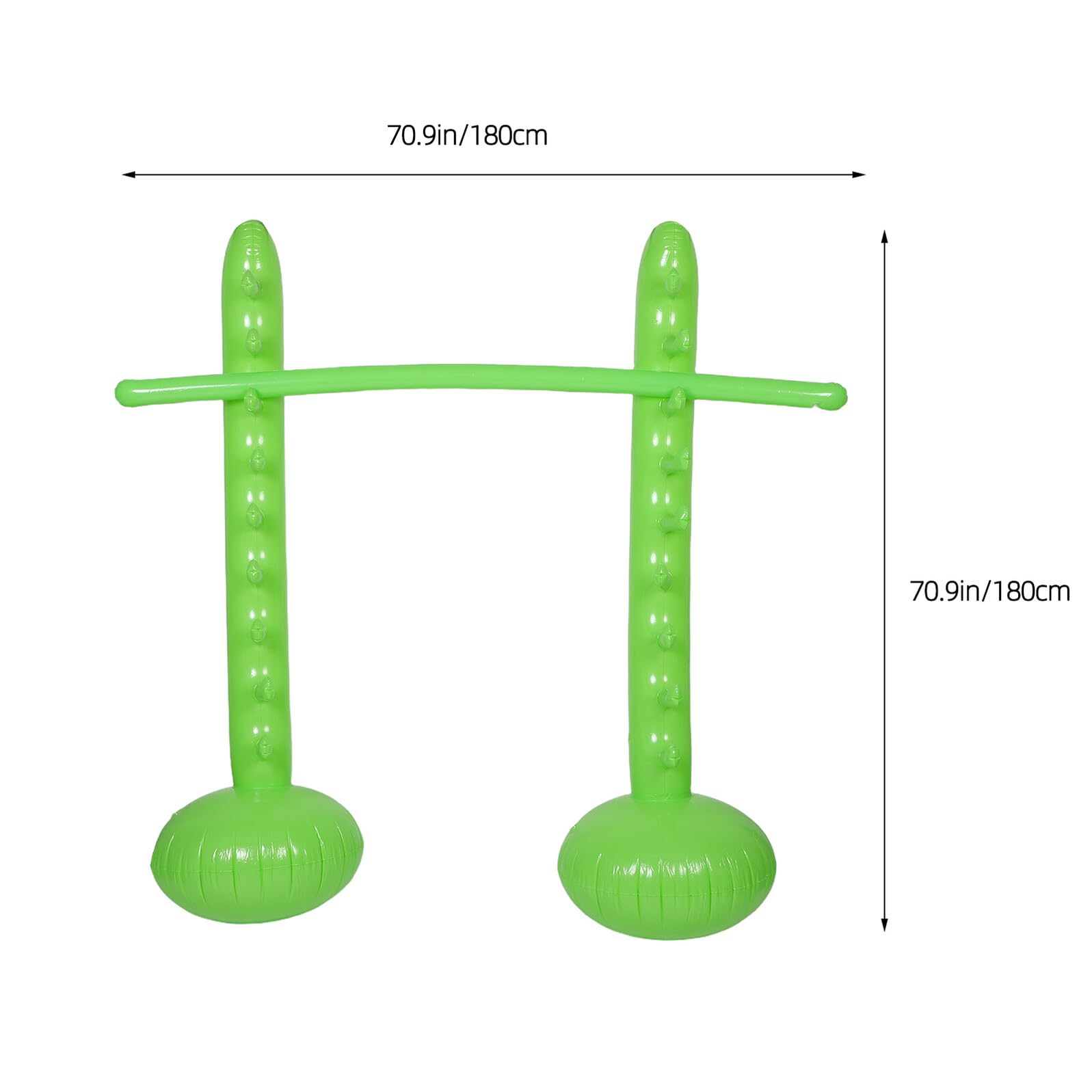 ABOOFAN Palo Inflable para Salto de Altura Portátil 180 CM Verde Juego Inflable Adultos Accesorio para Fiestas al Aire Libre Piscina y Jardín Entretenimiento Deportivo Ajustable