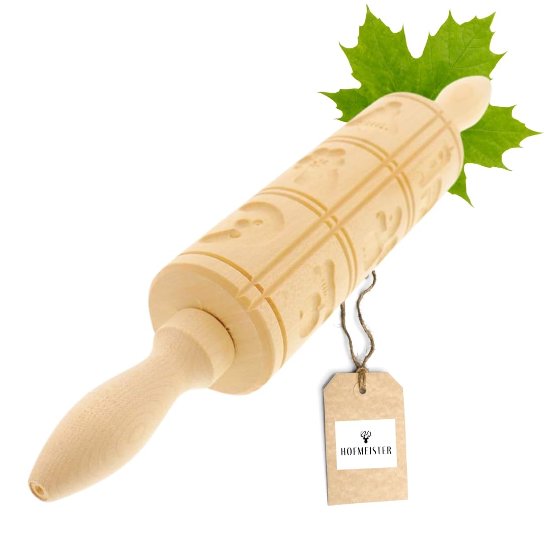 Mattarello Per Bambini Hofmeister - In Legno Di Faggio, 26 Cm - Piccolo E Facile Da Usare Per Piccoli Chef - Foto 9