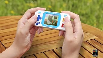 Tetris Pixel Player: Officially Licensed Tiny Tetris, Portable Keychain Arcade with 10 Bonus Games, Fun for Kids and Adults, White
