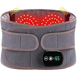 El Mejor Aparato Para Reducir Abdomen Almohadilla Eléctrica Para La Cintura, Cinturón Eléctrico Sin Cables Para La Espalda Con 3 Modos De Calefacción Rápida Y Masaje, Pantalla Táctil Para Aliviar El Dolor Con Batería De 5000mAh