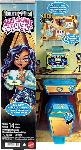 Monster High Coffret Secrets de Beauté Terreur & Bien-être Cleo De Nile, poupée et accessoires...
