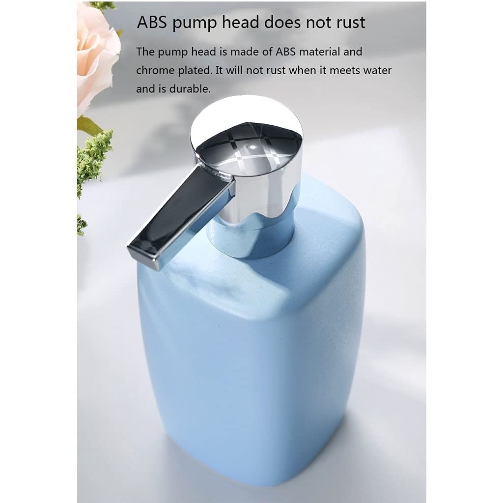 Dispenser di sapone in schiuma di ceramica per lavello da cucina Dispenser di sapone liquido ricaricabile per bagno Dispenser di sapone nero per lozione, shampoo e olio