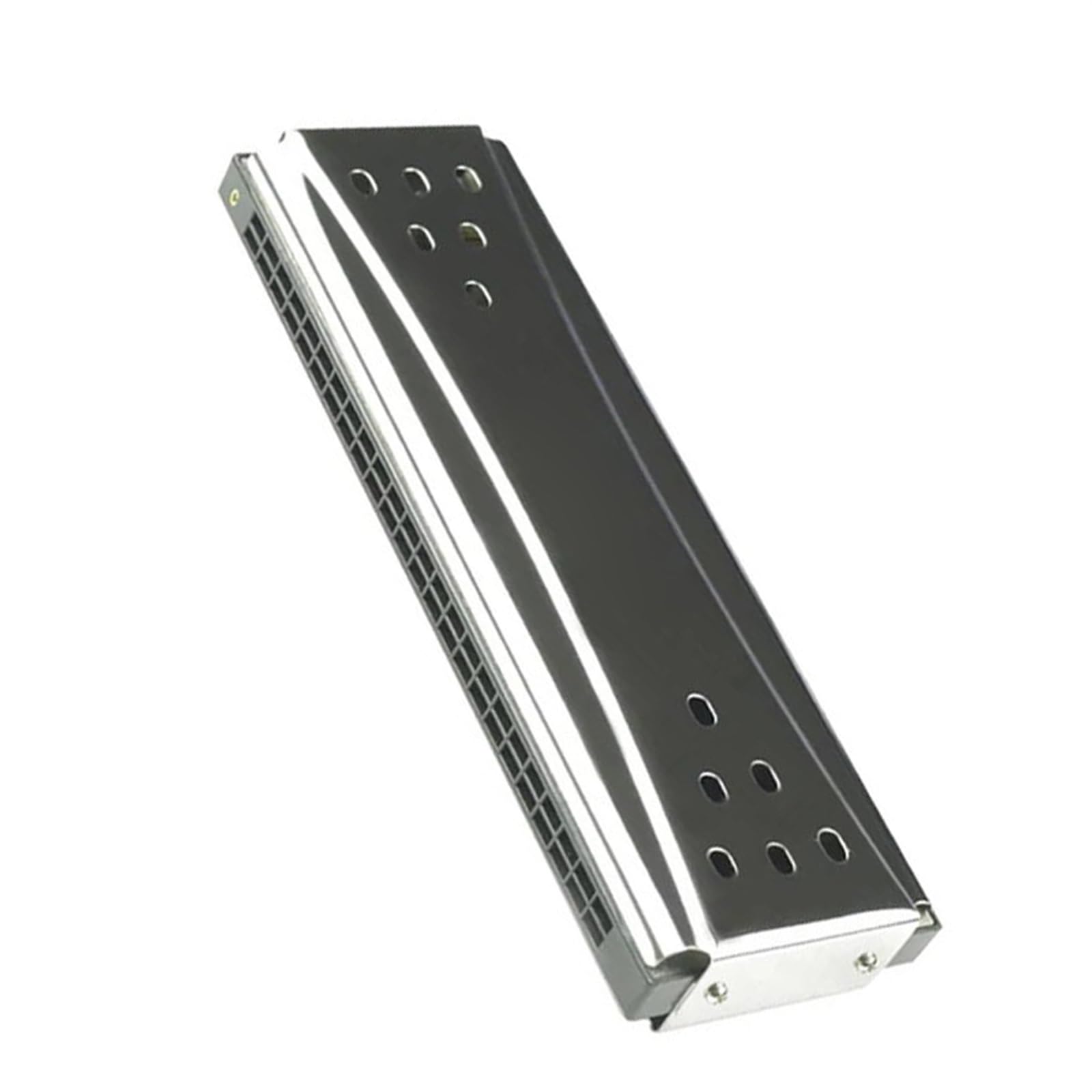 armonica a bocca Armonica Tremolo Organetto Diatonico A Bocca Su Entrambi I Lati Strumenti Musicali CG 10 24 Fori (Color : Silver 24 Holes)