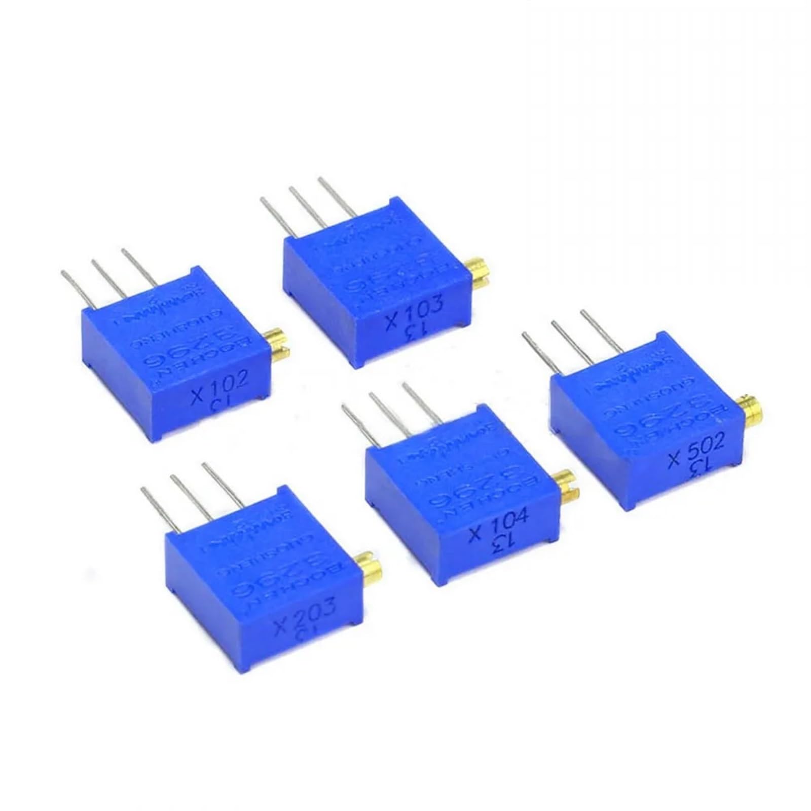 Potentiomètres COKYIS 3296X 50k Ohm ajustables pour circuits électroniques