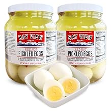 Bay View Packing Company 36 oz. Red Hot Pickled Eggs 2-Jar Set
