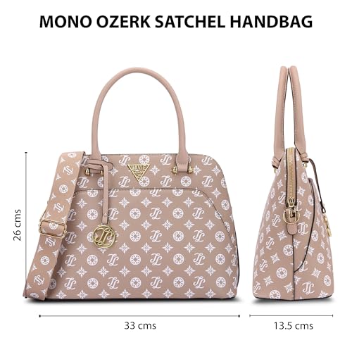 Image of Lavie Signature Women's Mono Ozerk Satchel Handbag for Women | Satchel Bag for Work | Ladies purse | Stylish Shoulder Bag | Gift For Women