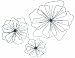 Gardman 8422 Poppy Wall Art, Three Pieces: Large 17" Wide, Medium 12" Wide, Small 8" Wide