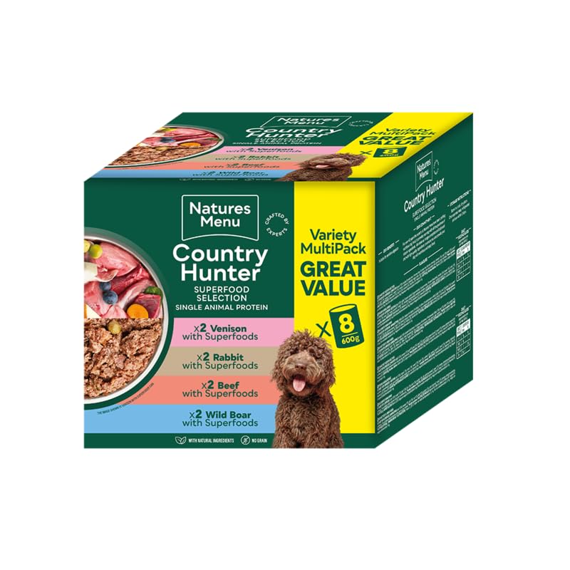 Country Hunter Seriously Meaty Wild Wet Canned Food with Superfoods - Jumbo Multipack 8 x 600g