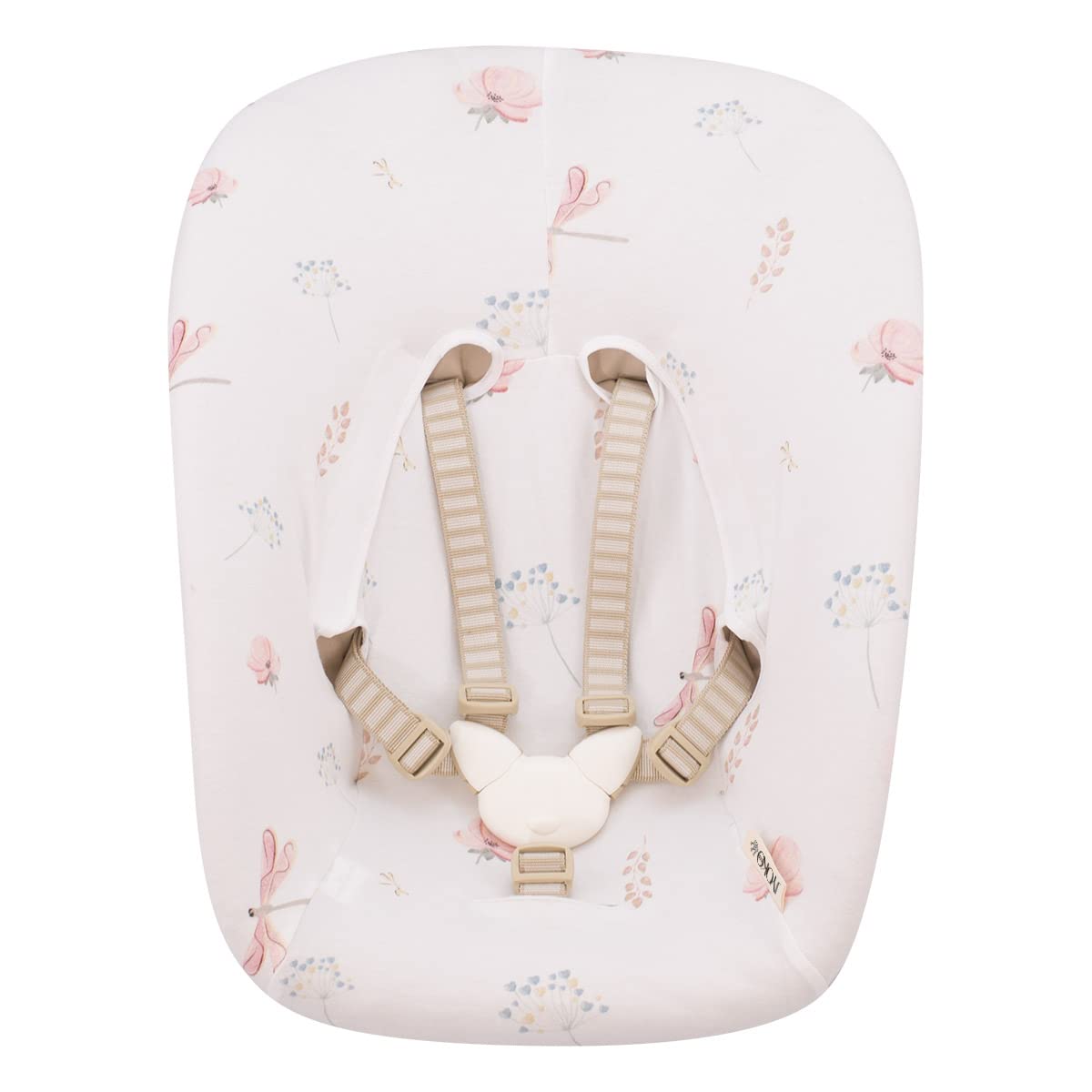 JYOKO KIDS Bezug kompatibel mit Stokke Newborn, Baumwollbezug für Babyaufsatz, Dragonfly