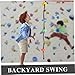 Toddmomy Climbing Rope Swing with Disc for Kids Outdoor Playground Exercise Toy for Toddlers Heavy Duty Swing Toy with Adjustable Ropes for Backyard and Garden Fun Random Color