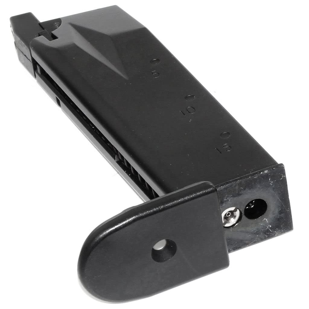 Airsoft Softair WE (WE-TECH) 23rd Gas Magazin passend für Standard und COMPACT P99 Serie GBB Pistole Schwarz
