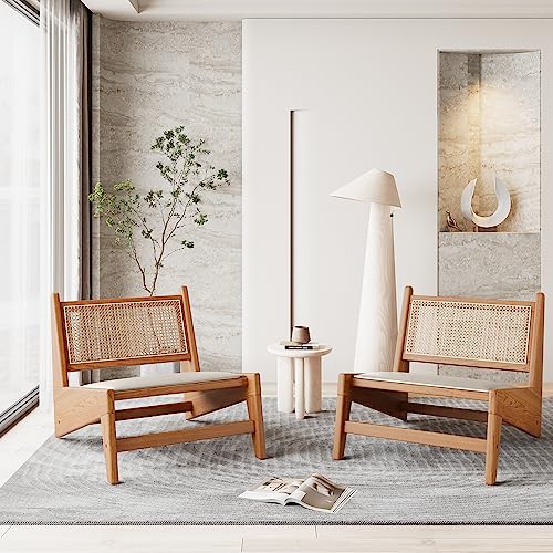 HOT Rattan Chair Mid Century Armless Chair Rattan Chairs,Mid