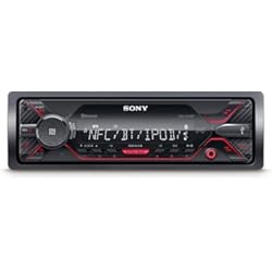 Radio Cafini Para Auto Sony DSXA410BT.EUR Receptor Multimedia para Coche, Conexión Bluetooth Doble, NFC, Ecualizador de 10 Bandas, Función Karaoke, 4 X 55 W, MP3 y Flac, Extra Bass, USB, AOA 2.0, Color Negro