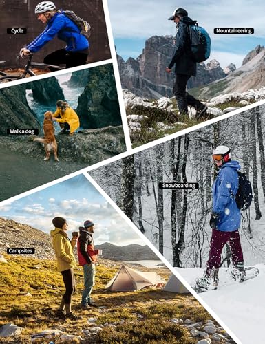 iCreek Women's Black Rain Jacket - Lightweight, Waterproof, Packable for Hiking and Outdoor Adventures (Medium) - Image 6