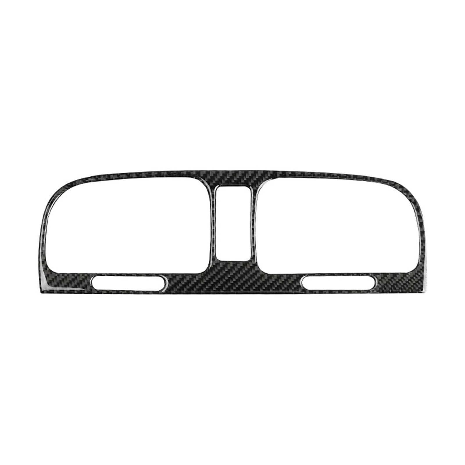 Compatible for VW Golf 6 GTI R MK6 2008-2012 Carbon Fiber Interior Middle Air Vent Frame Decoration Stickers Trim Car Accessories(TYPE9)