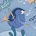 Disney Finding Nemo Cutest Little Catch Light Blue, Orange, and Navy 3 Piece Nursery Crib Bedding Set - Comforter, Fitted Crib Sheet, and Crib Skirt