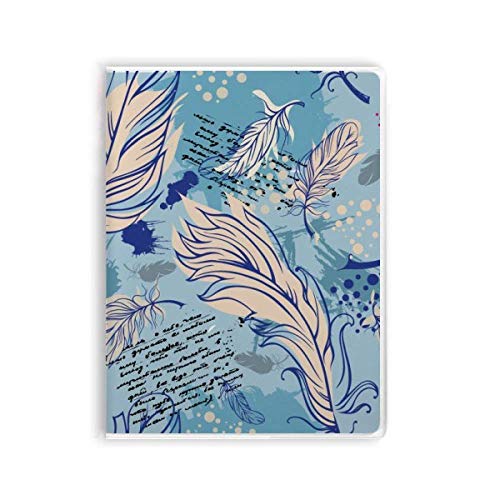 Carnet de notes avec couverture souple plume d'eau pour écrire au quotidien