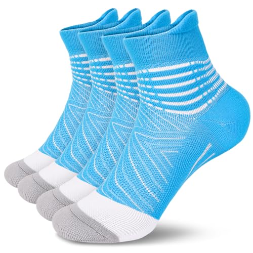 Image of IRAMY Compression Ankle Support Socks Women - Wicking, Cushioned Athletic, Plantar Fasciitis Relief 2 /3 /6 Pairs