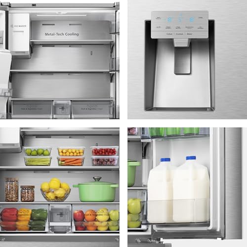 Hisense RF728N4SASE French Door Kühl-Gefrier-Kombination Premium Inox-Look – Bild 11