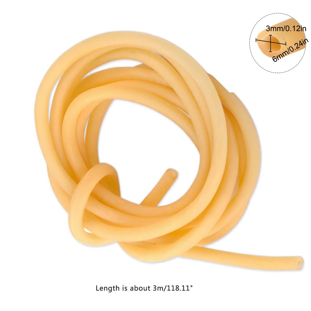 Tubo In Lattice Naturale 3 Metri | Diametro 3mm Interno/5mm Esterno | Usi Multipli - Foto 9