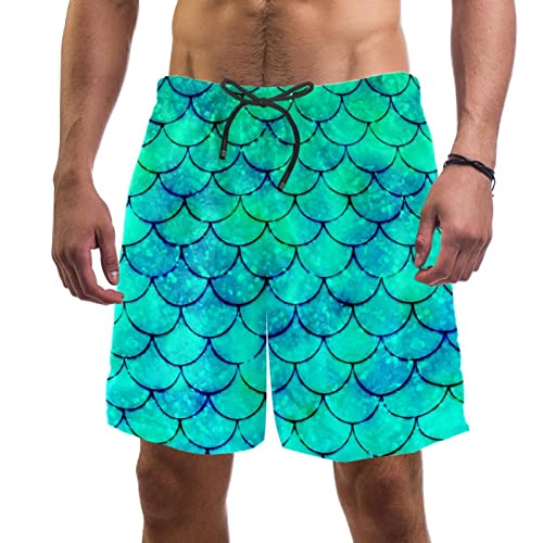 Maillots de bain pour hommes à séchage rapide et shorts de plage vert