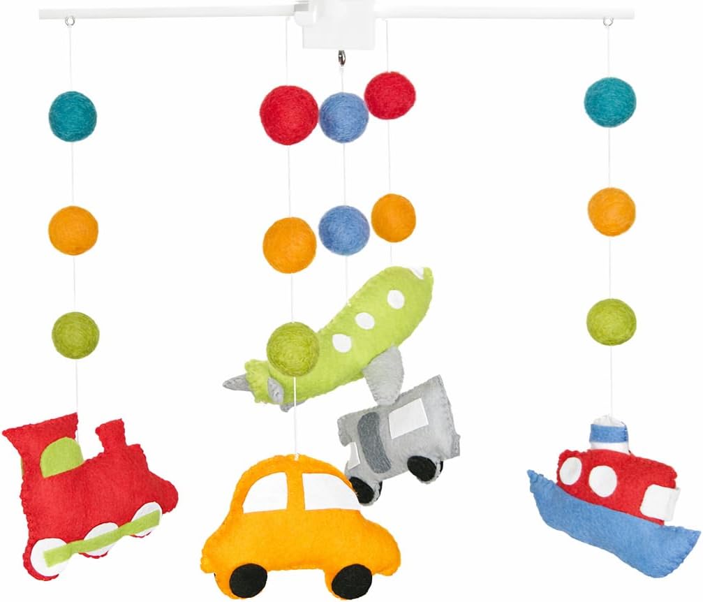 Travel mobile Transport mobile Baby crib mobile Boy baby mobile Transport nursery decor Train baby mobile Car cot mobile Areoplane mobile