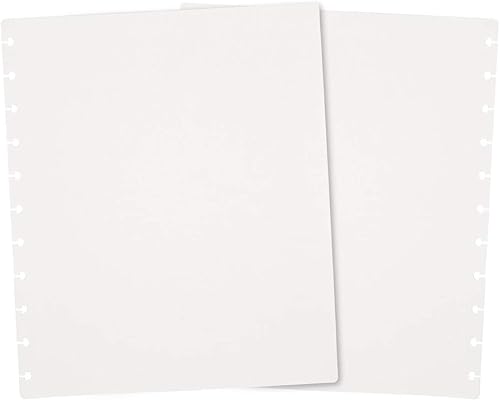 Vista 583 de Talia - Agenda personalizable con aros, (Fireworks Deep Lake, con discos Deep Lake, tamaño mediano (7.5 x 9.75 pulgadas).