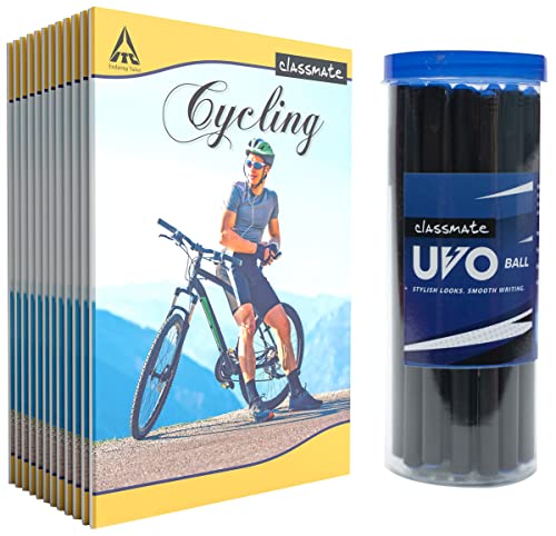 Image of Classmate Long Notebook, Single Line (Pack of 6) Uvo Ball Pen