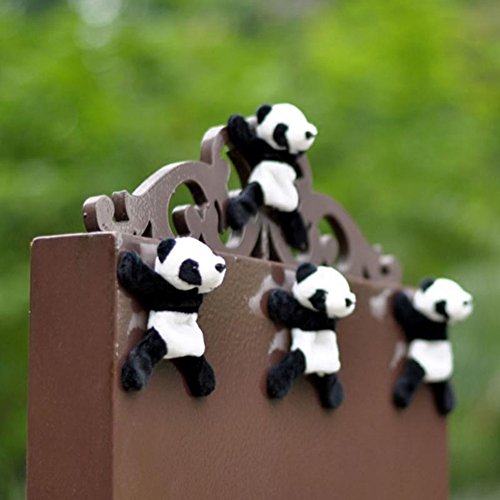 Imán de nevera de peluche panda creativo Baost 9 cm miniatura 3