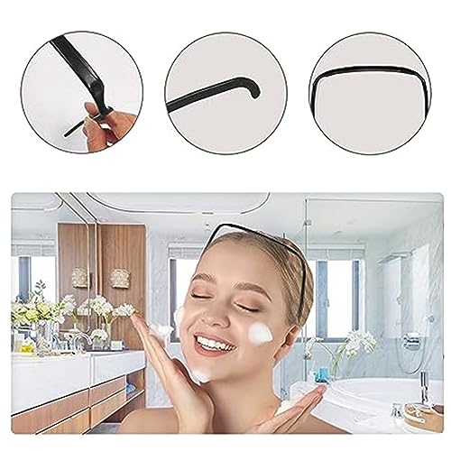 Lonnalee 2PCS Sunglasses Headband,Curly Fashion Hair Hoop Hairbands,Women'Hair Square Sunglasses Headband,Get Volume And Style Hair Without The Headache,Sunglasses Hairband For Men & Women(Black) - Image 3