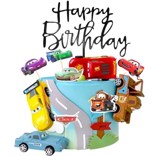 Cars Tortendeko, 17 Stück Cars Geburtstagsdeko, Auto Cake Topper, Cars Tortendeko Cake Decoration, Happy Birthday Tortenaufleger, Cars Auto Kuchendeko Geburtstag für Junge Cars Tortendeko, 17 Stück Cars Geburtstagsdeko, Auto Cake Topper, Cars Tortendeko Cake Decoration, Happy Birthday Tortenaufleger, Cars Auto Kuchendeko Geburtstag für Junge