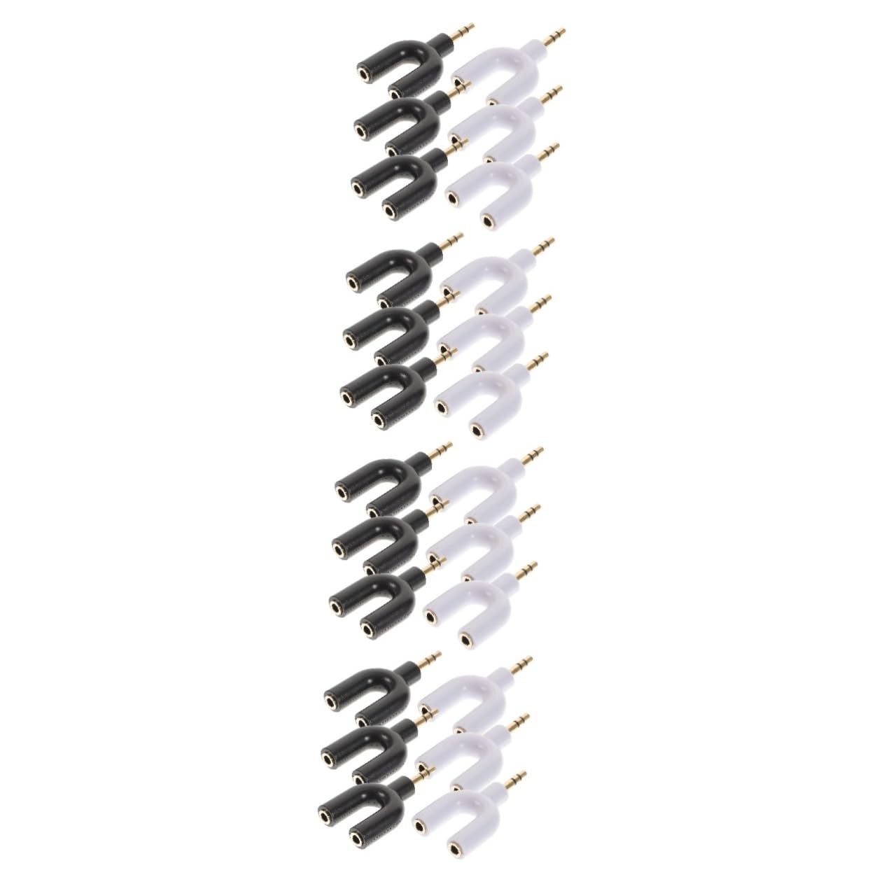 HOMSFOU 4 Set Di Adattatori Per Cuffie Stereo Adattatore Jack Splitter Audio Da 3 5 Mm Per La Condivisione Di 1 O 2 Cuffie 6 Pezzi*4