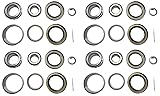 (Set of 4) Trailer Hub Wheel Bearing Kit WPS (TM) 25580 14125A with Double Lip Grease Seals 10-10 (or 10-36) for 5200-7000 lb. Tandem Axles