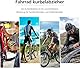 CMBXAQ Kurbelabzieher Fahrrad, 16mm Schlüssel - Universales Tretlager Werkzeug für Standard, Square, 4-Kant & ISIS Kurbelarme - Robustes Kurbelabzieher Set für Radreparaturen