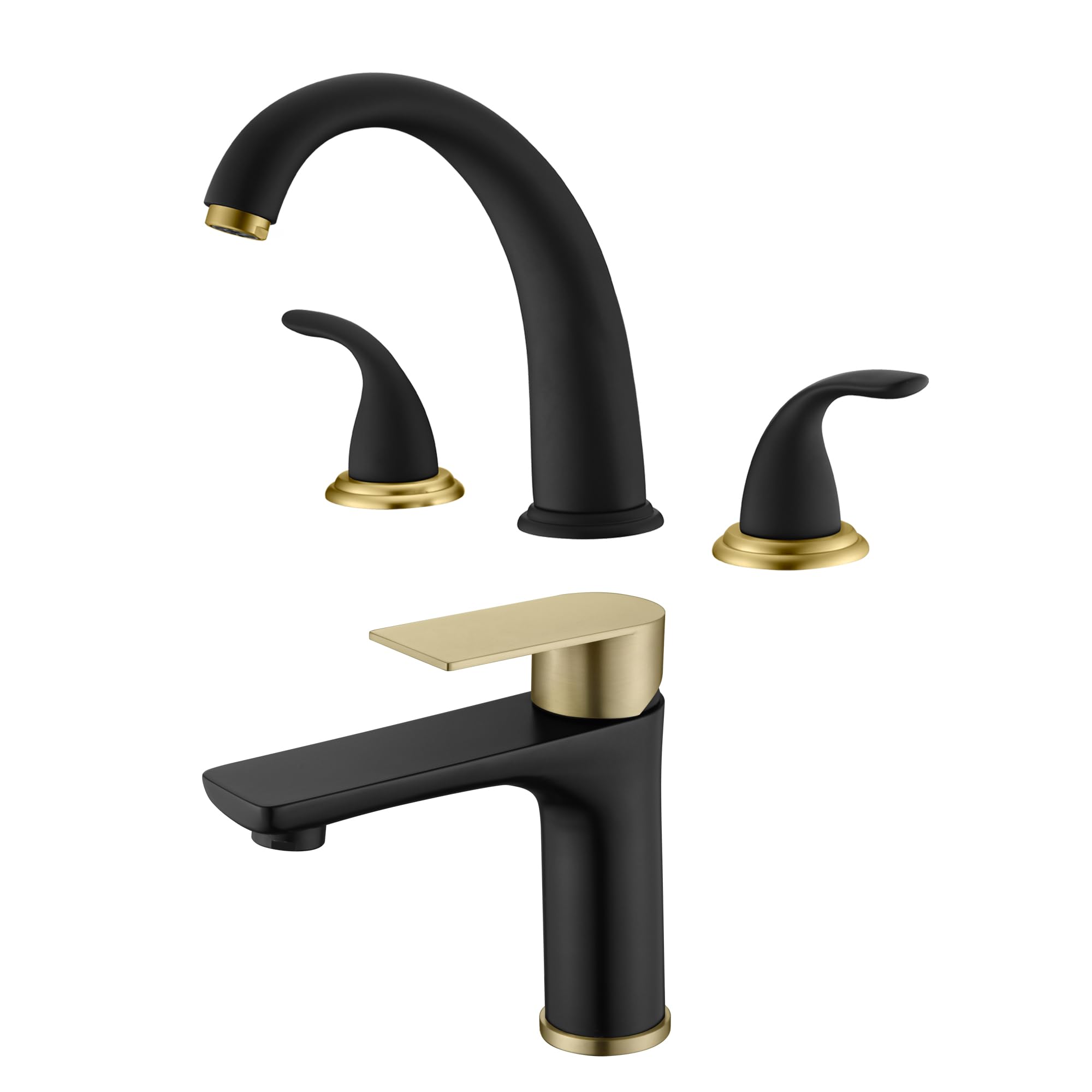 Hcfyauis Roman Tub Faucet S2169s-Mg + Bathroom Sink Faucet S1425-Mg
