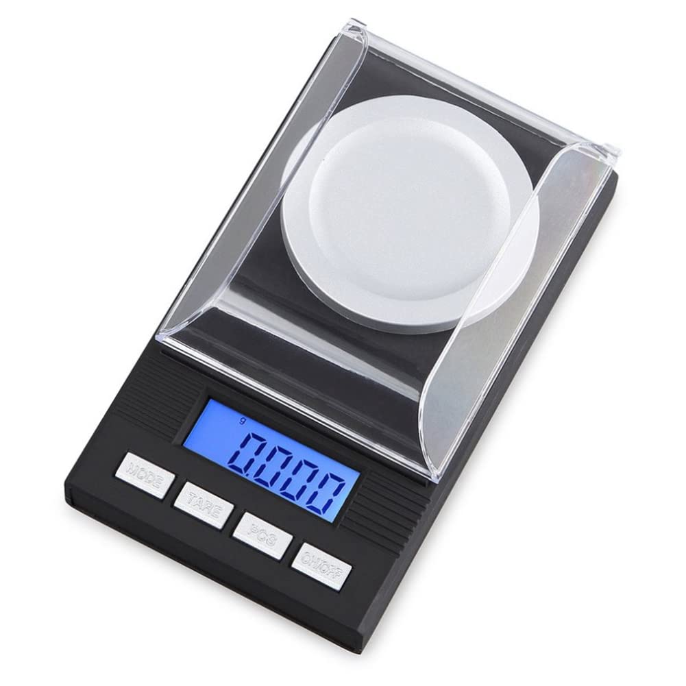 Bilancia elettronica di precisione 50G/0.001G Bilancia digitale tascabile display LCD a peso di calibrazione 50G