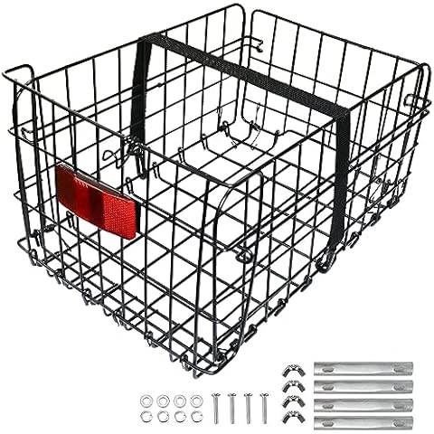 Huntoshon Folding Rear Bike Basket Cover