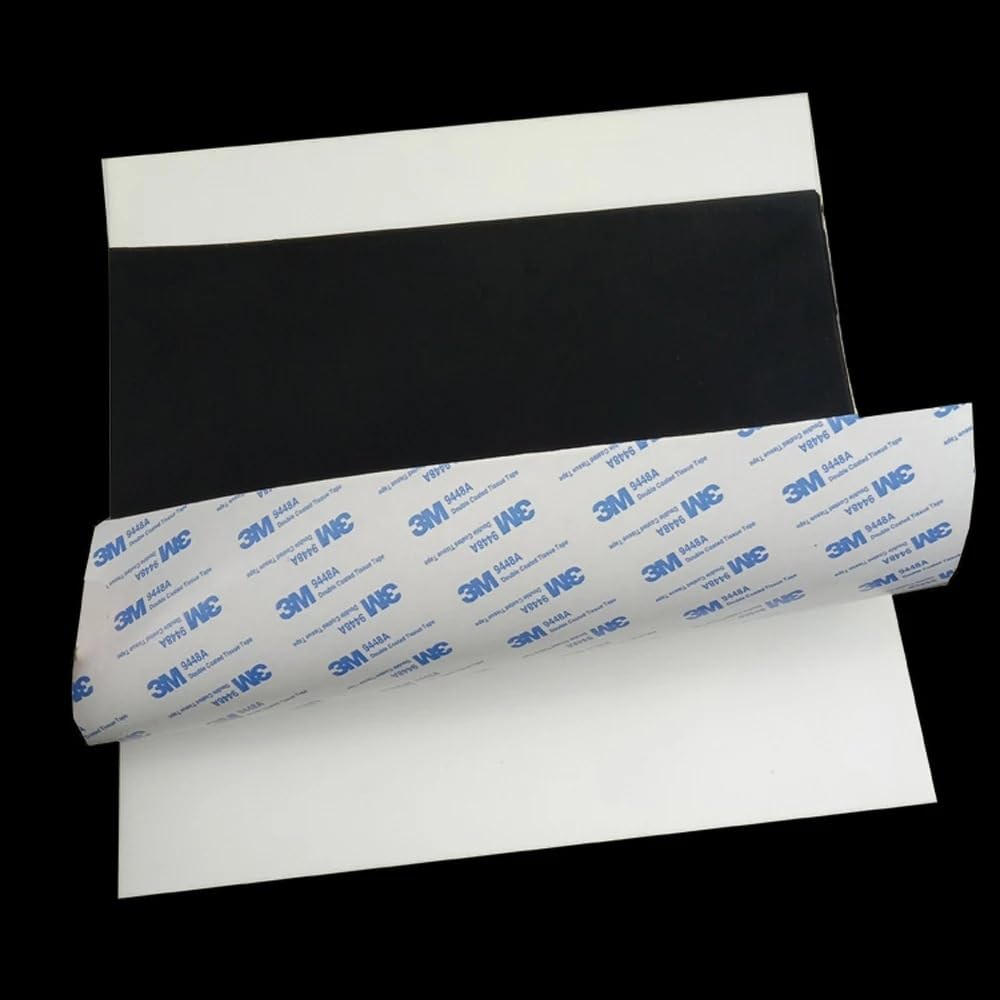 1Pc 300 * 300mm Black/White Silicone Rubber Sheet Self Adhesive High Temp Mat 300x300x0.5/1/1.5/2/3/4mm(White,300x300x0.5mm)