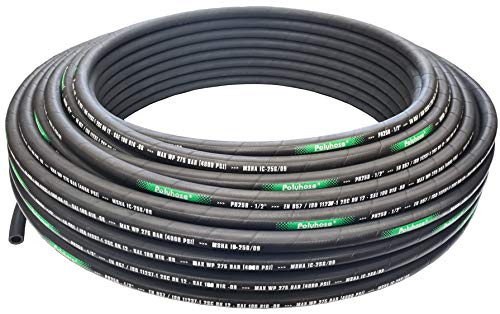 Polyhose 2SC Hydraulic Hose - 1/2" ID - SAE 100R16 2-Wire, MSHA Cover (10 Metres)