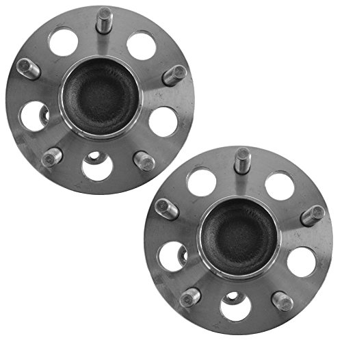 Image of TRQ Rear Driver and Passenger Side 2 Piece Wheel Bearing and Hub Assembly Set Compatible with 2006-12 Honda Civic Hybrid, 2006-12 Honda Civic GX, 2009-12 Hybrid-L