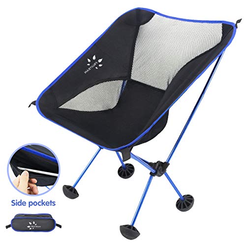 FRUITEAM Camping Chairs Folding Hiking Picnic Portable Camp Chair with Carry Bag
