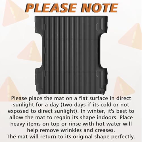 Image of TripleAliners Truck Mat Compatible with 2007-2018 Chevy Silverado /GMC Sierra 1500 5.8FT Accessories, Truck Bed Mat Heavy Duty Custom Fit All Weather Protection TPE Pickup Liner, 2007 New Body Only