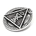 Gungneer Sigil of Lucifer Necklace Satanism Symbol Pendant Stainless Steel Chain Evil Satan Jewelry Gift Men Women